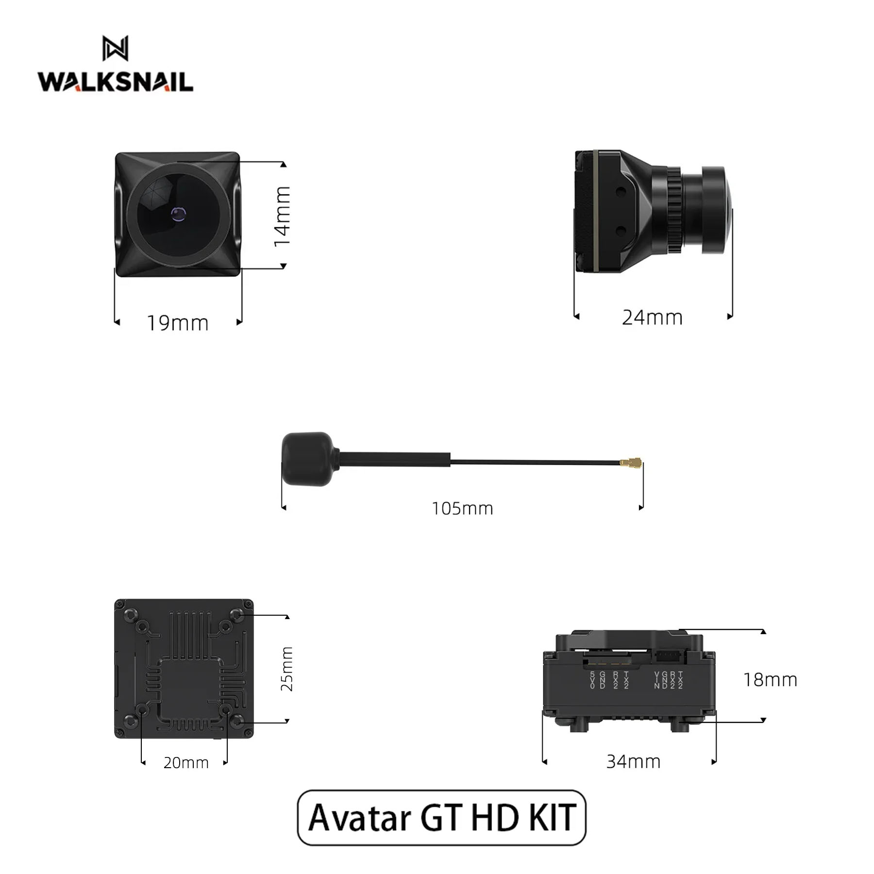 Walksnail Avatar GT HD KIT 2W  - Drone Kit Fpv avaliação e preço