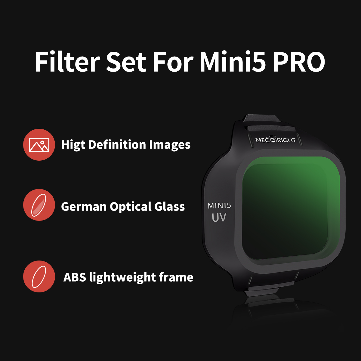 Conjunto de Filtros Mecoright  - Drone Kit With Camera avaliação e preço